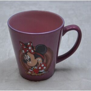 Disney Minnie Mouse Mug Cup Purple Ceramic Walt Disney World Collectible Gift